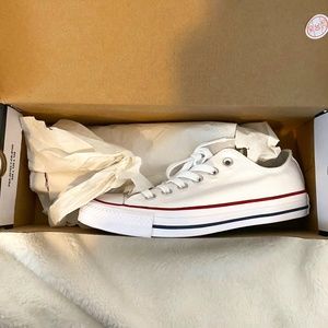 NWT Converse All Star Low Top Sneaker, White, 7